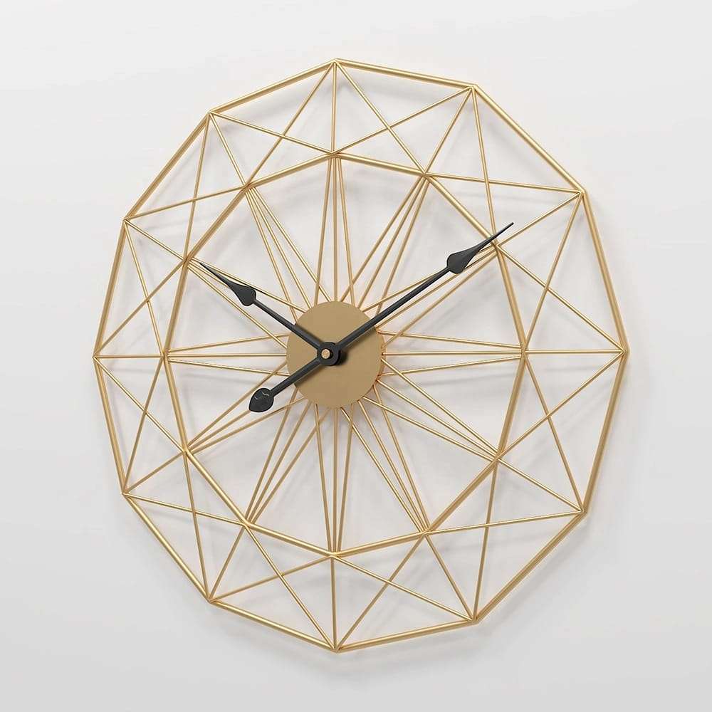 Modern Swiss Metal Wall Clock