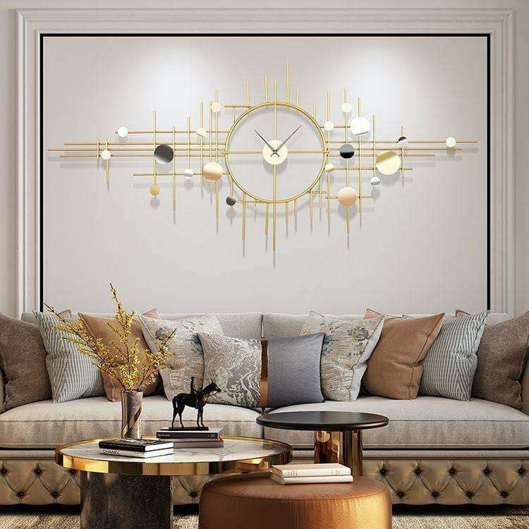 Teal Frame Wall Art Clock