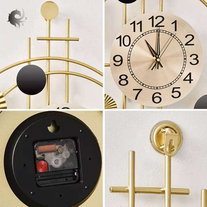 Decorative Metal Wall Clock 38 inches