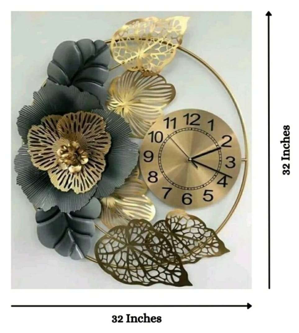 Flower Wall Clock