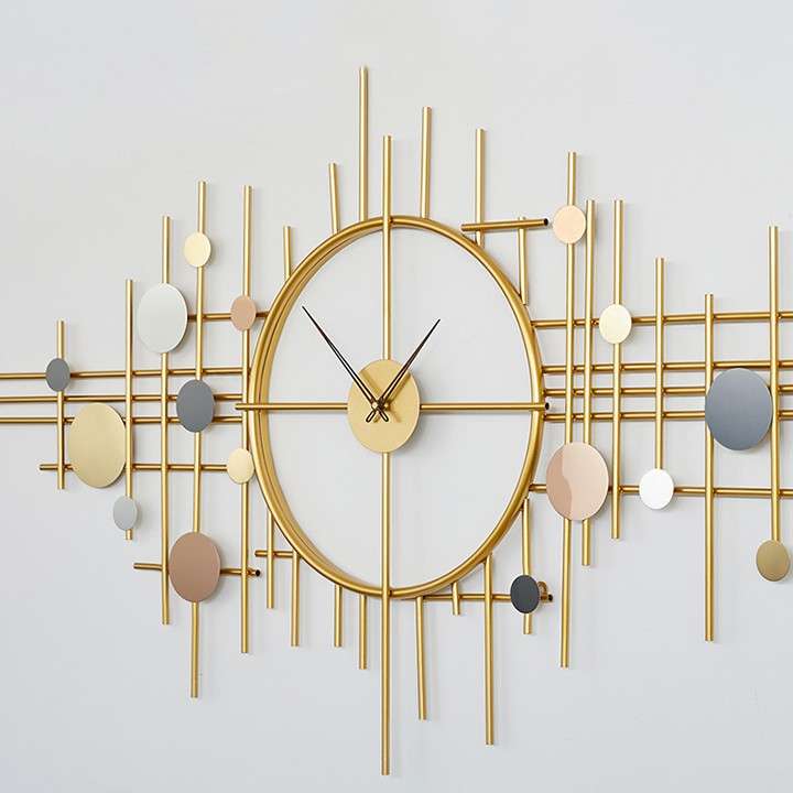 Teal Frame Wall Art Clock