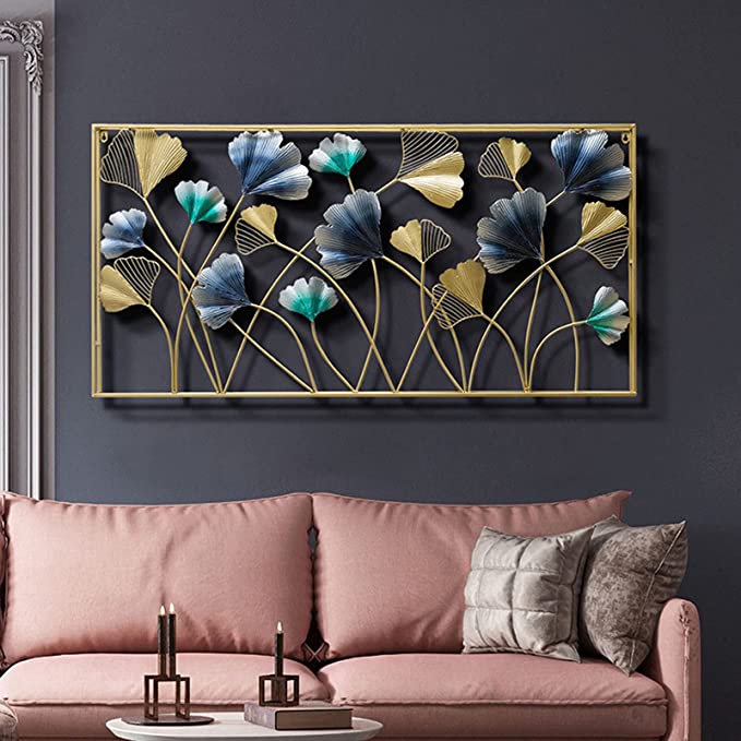 Luxury Frame Metal Wall Art For Living Room