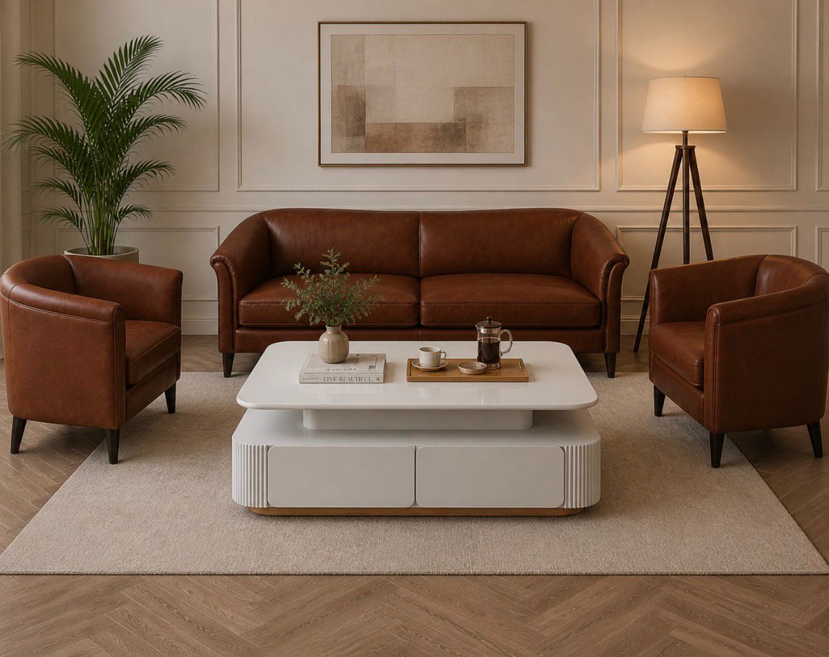 Nero Storage Marble Center Table