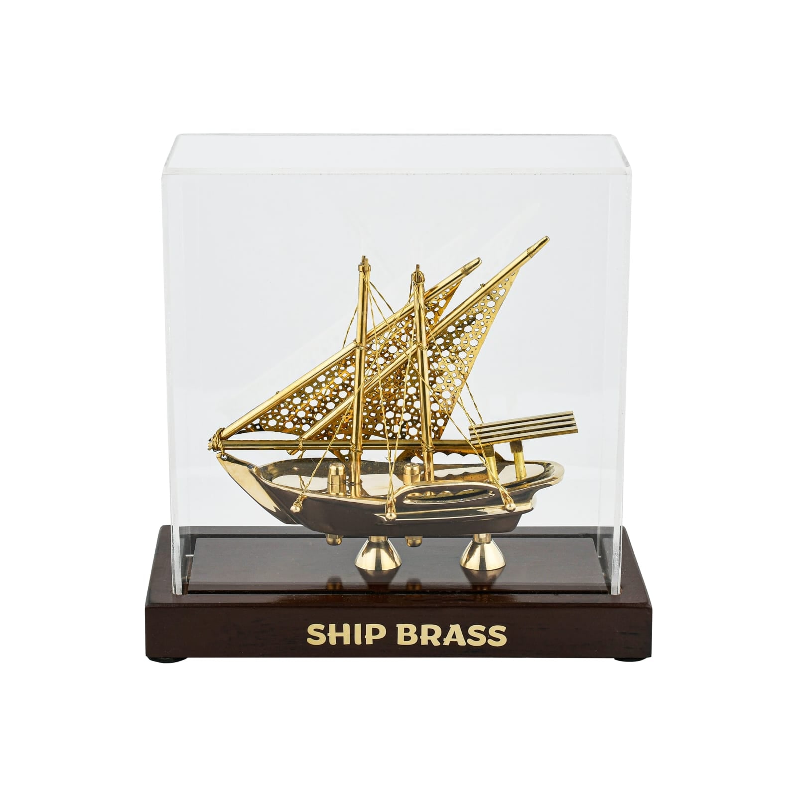 Antique Finish Brass Ship Home Decoration Showpiece
