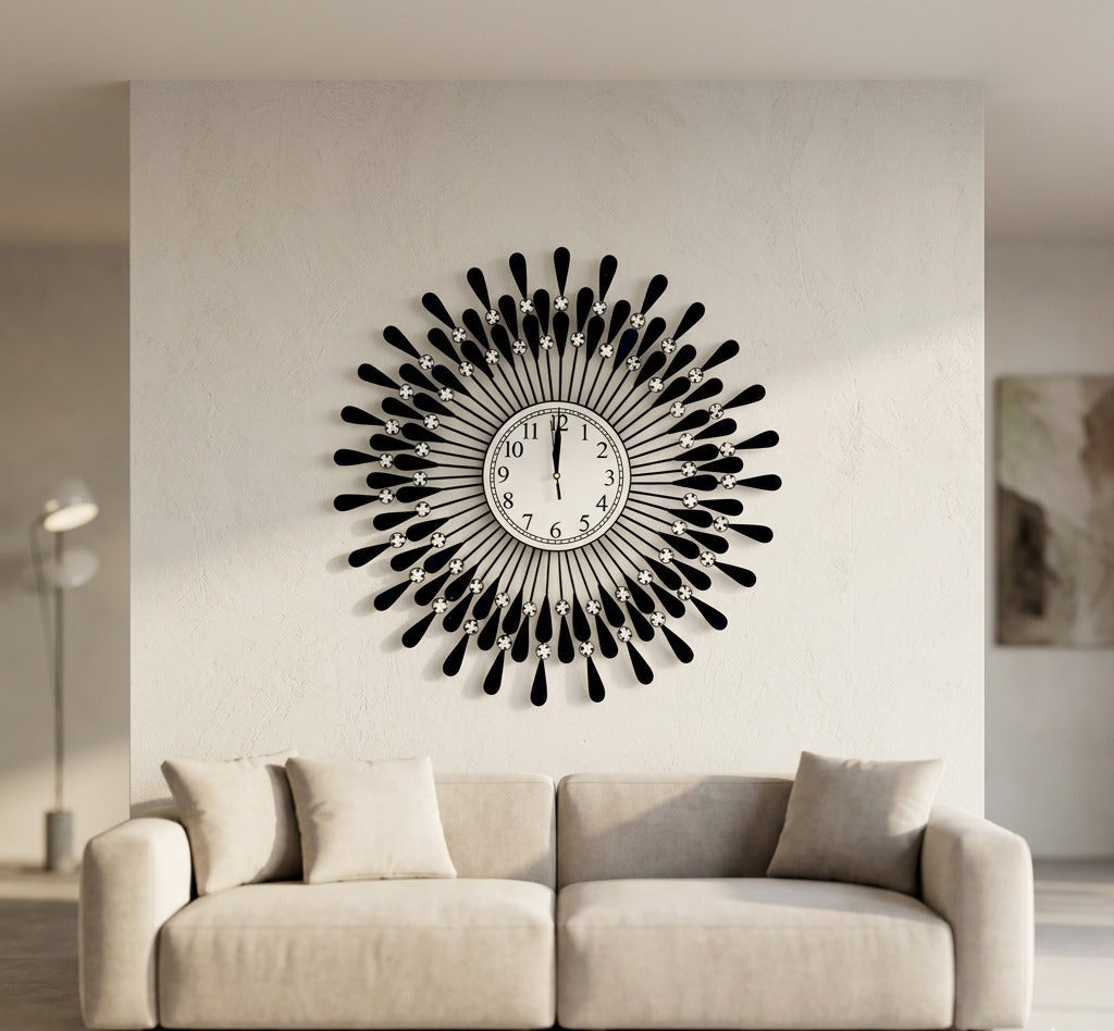 Black and White Wall Clock