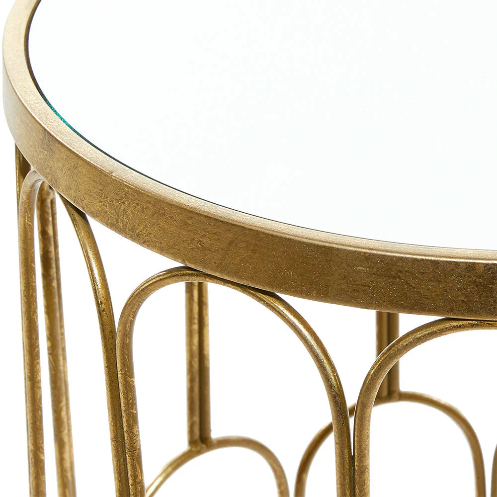 Glass Top Nesting Table (Set of 3)