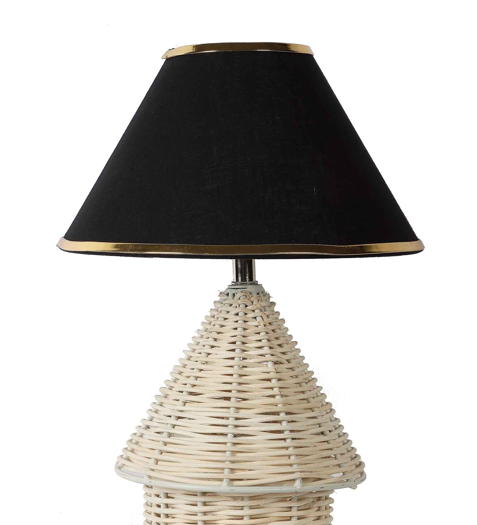 Fabric Bambo Table Lamp With Shade