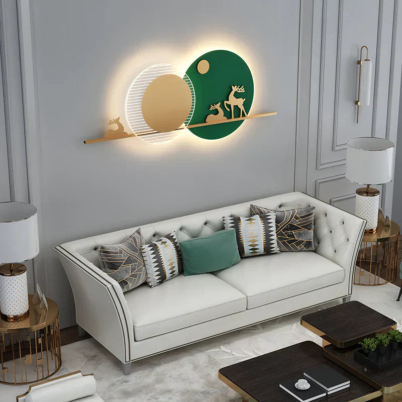 Deer Minimalist LED Wall Art For Living Room