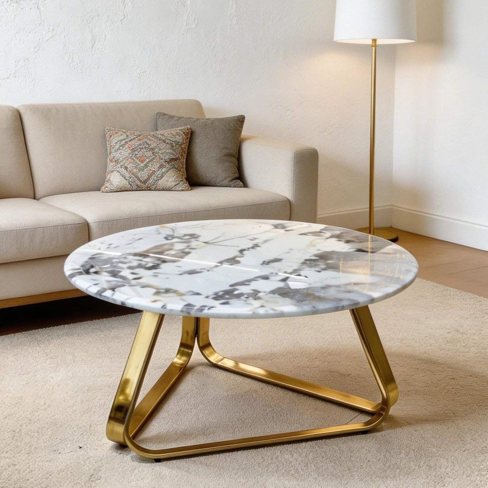 Gold Center Table For Living Room