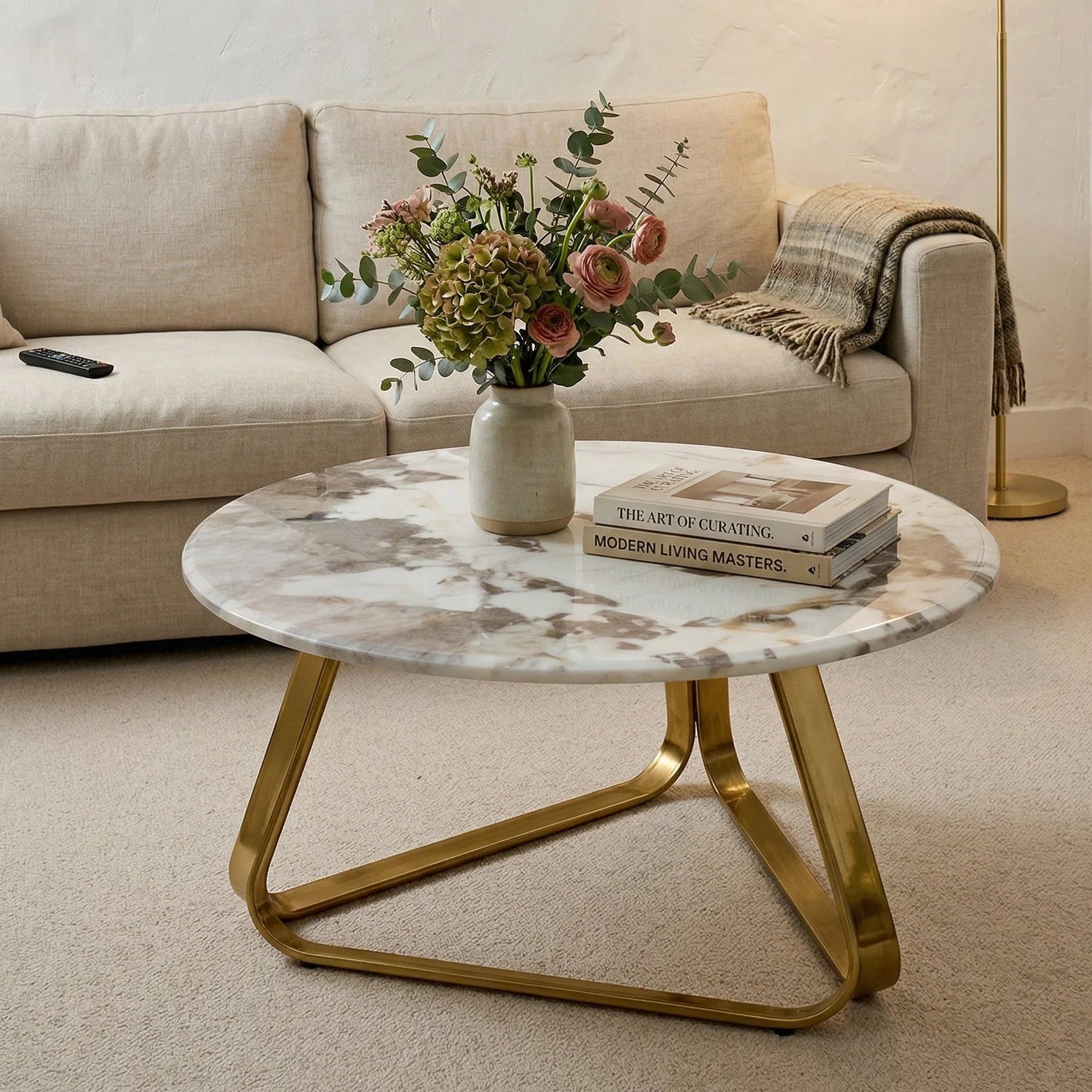 Gold Center Table For Living Room
