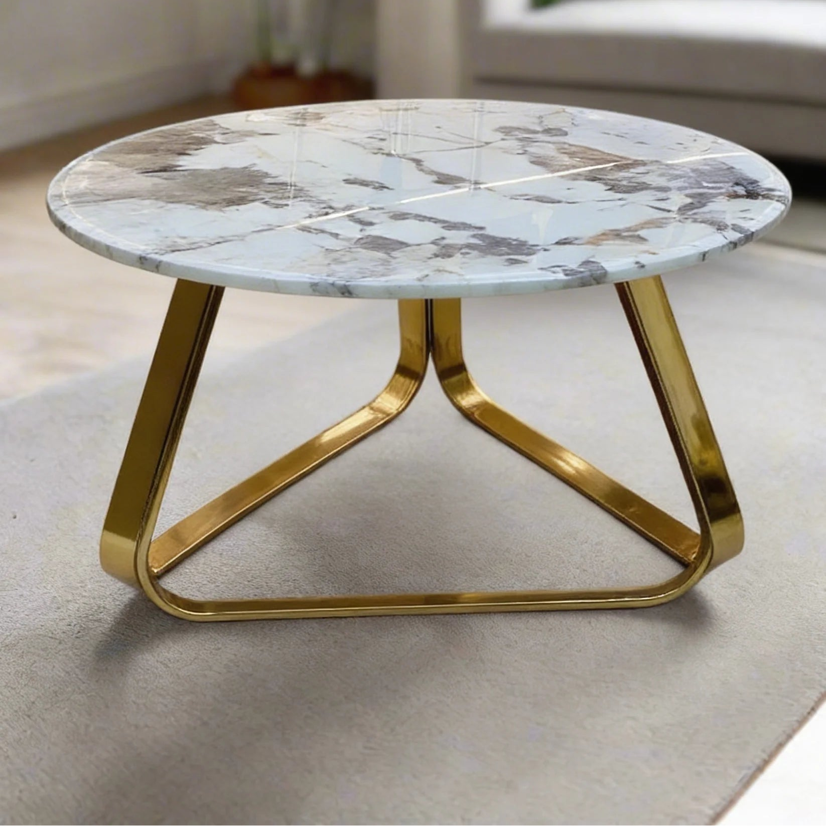 Gold Center Table For Living Room