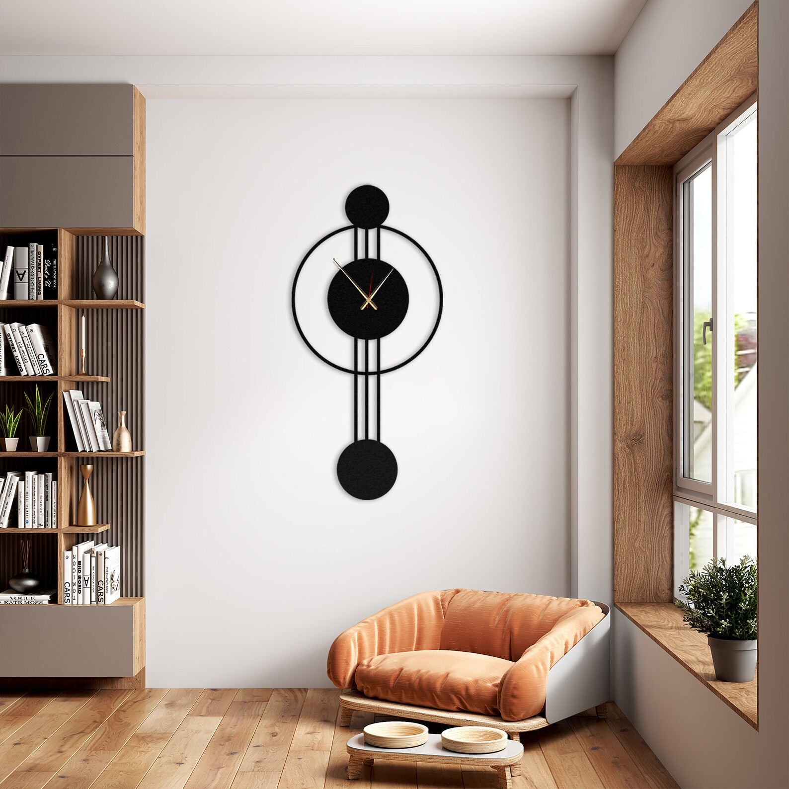 Black Designer Wall Clock