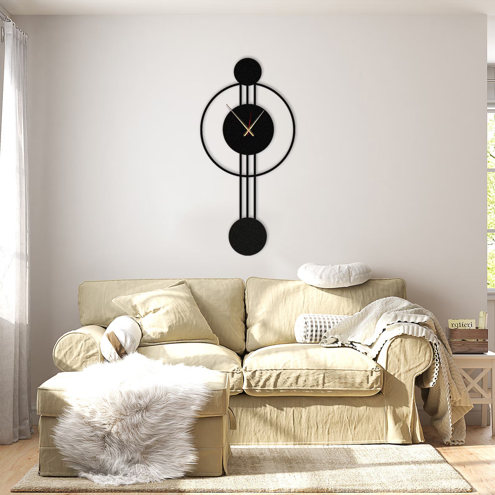 Black Designer Wall Clock