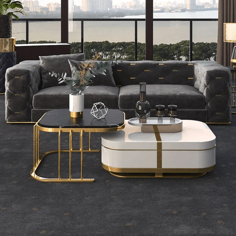 Luxe Storage Coffee Table Set of 2
