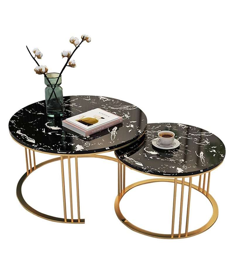 Golden Encircled Table (Set of 2)