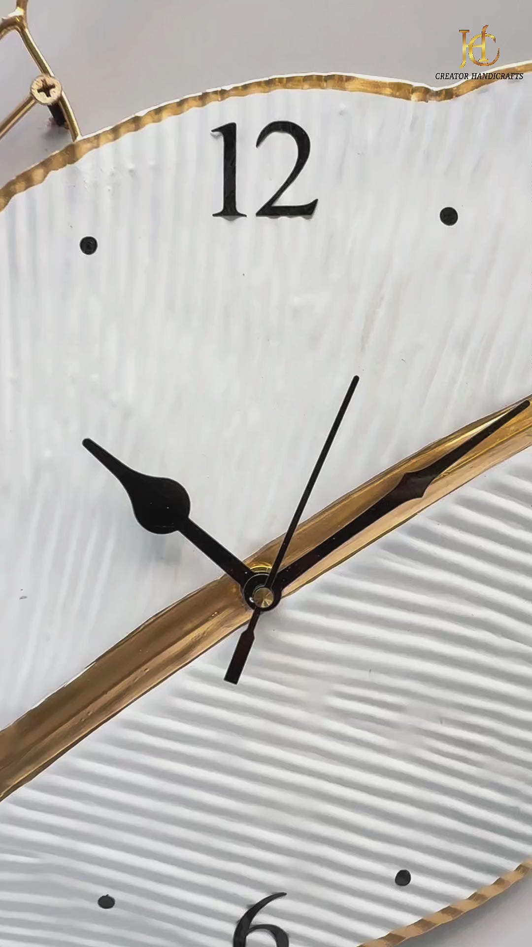 Metal Leaf Decorative Wall Clock