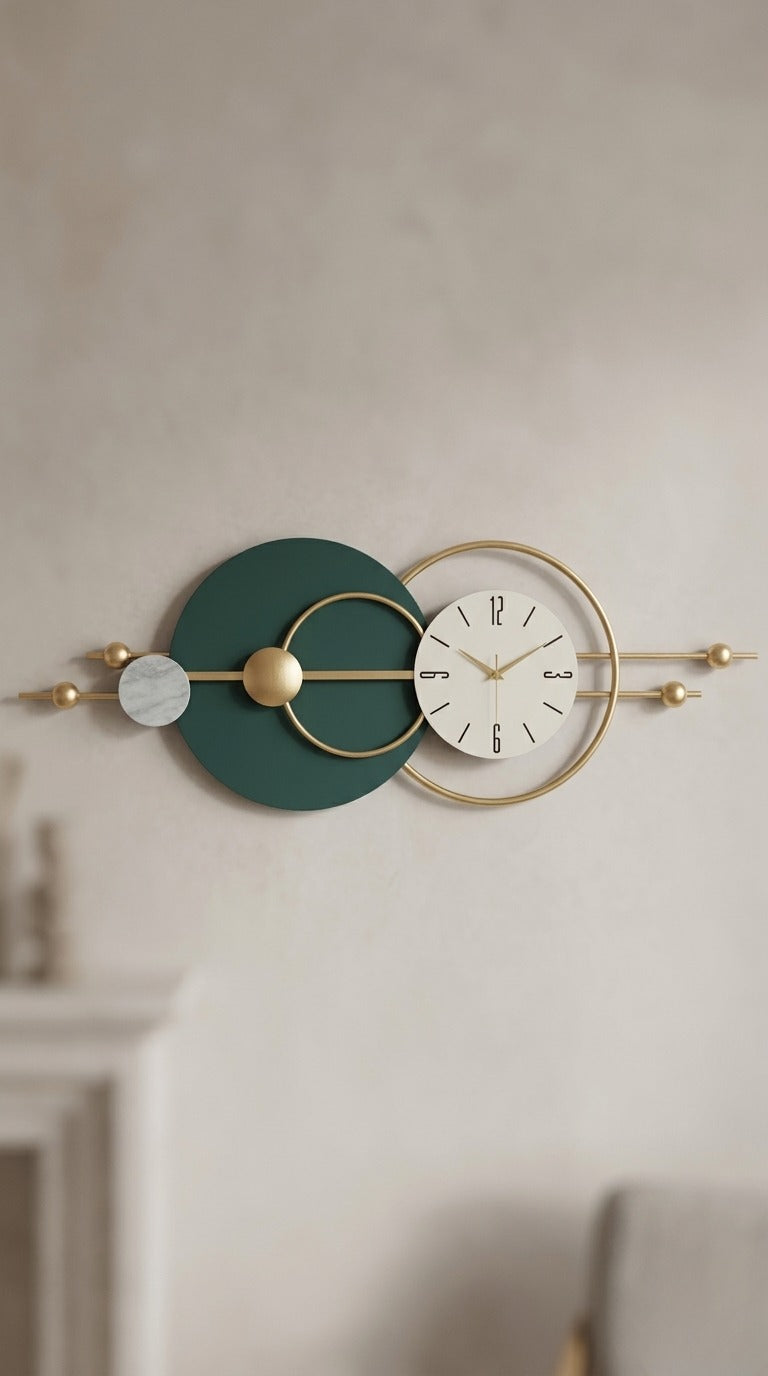 Green Designer Decorative Wall Clock