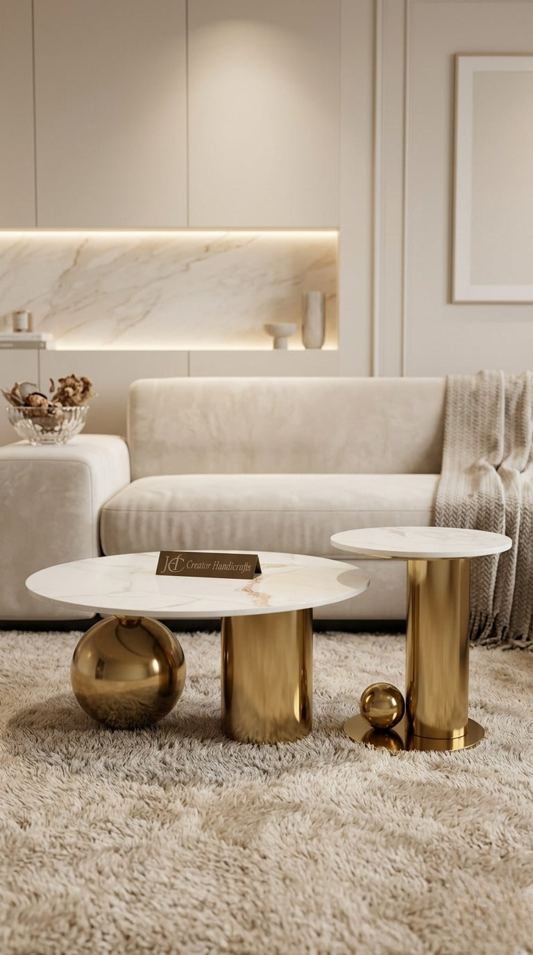 Verona Ball Center Table For Living Room Set of 2