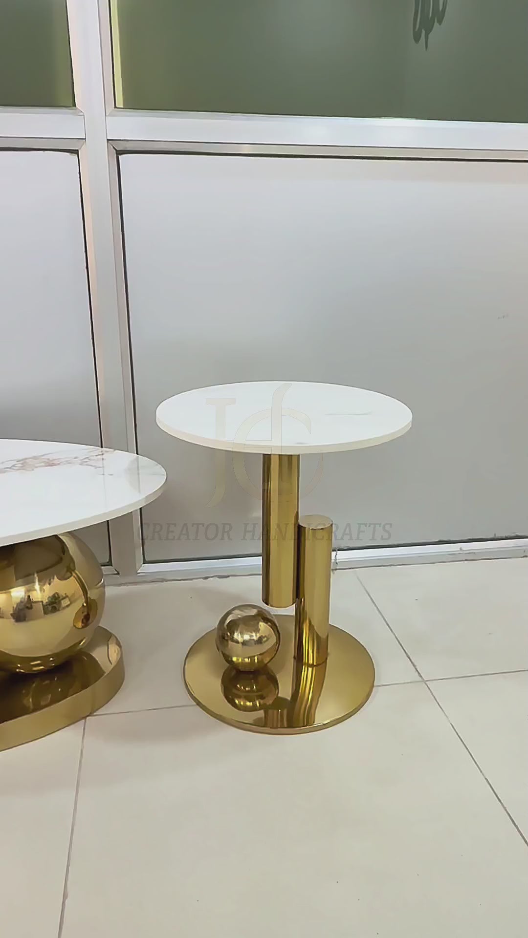 Double Ball Center Table For Living Room Set of 2