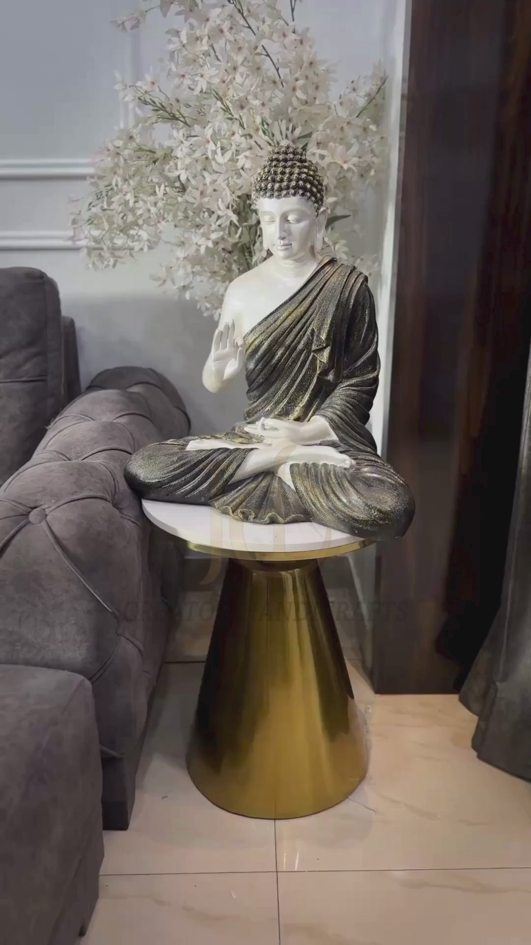 Gold Designer Side Table (Stainless Steel)