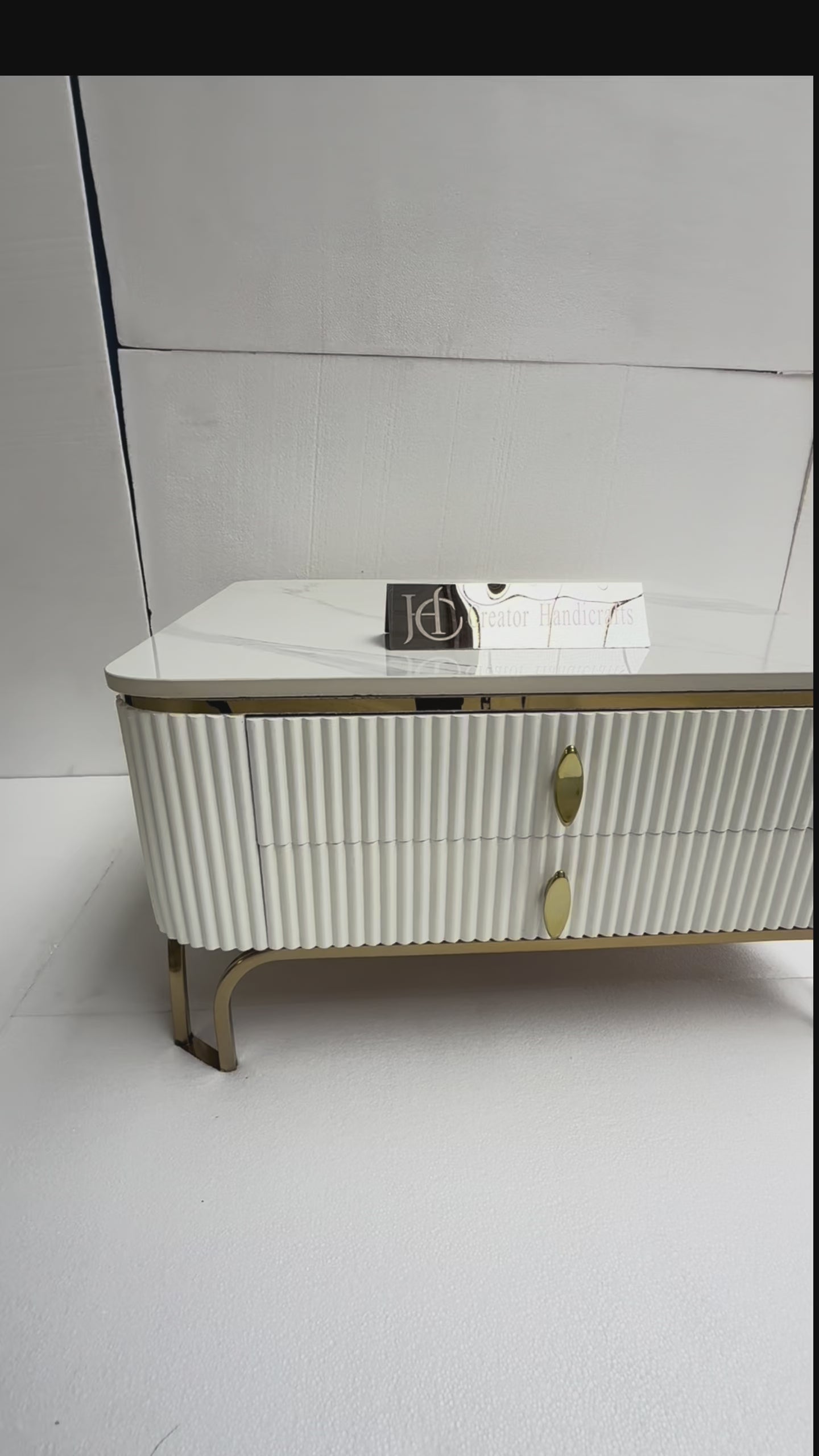 Designer Square Marble Storage Center Table