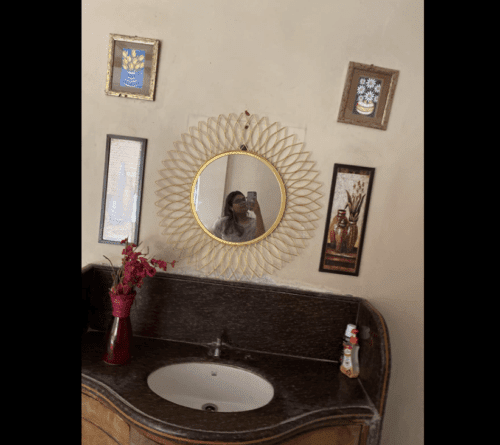 Sunflower Metal Wall Mirror photo review