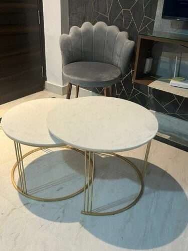Golden Encircled Table (Set of 2) photo review