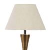 White Flex Iron & Cloth Shade Table Lamp